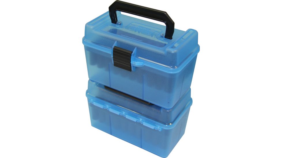 MTM H50 Ammunition Box .22-250 to .308 Winchester Blue