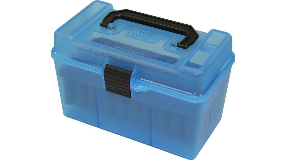 MTM H50 Ammunition Box .264 to .458 Winchester Magnum Blue