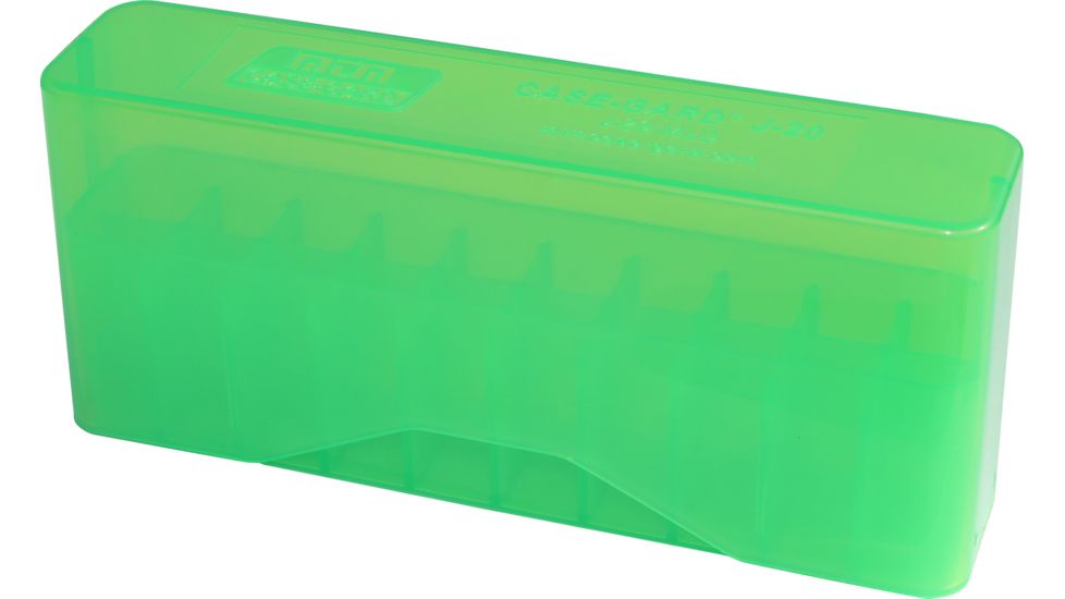 MTM J-20 Slip-Top Boxes .270 To .450 Caliber Clear Green