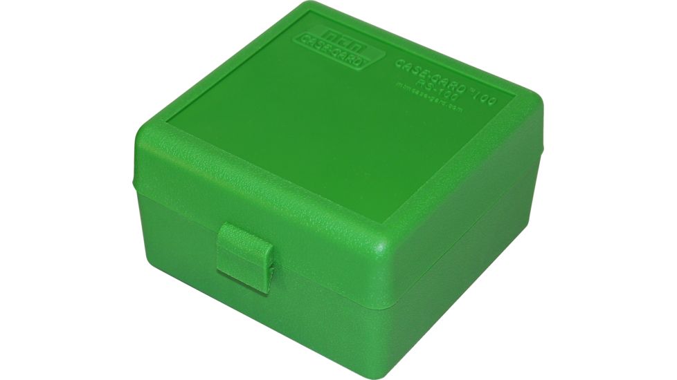 MTM RS-100 Rifle Ammo Box .17 to .222 Magnum Green