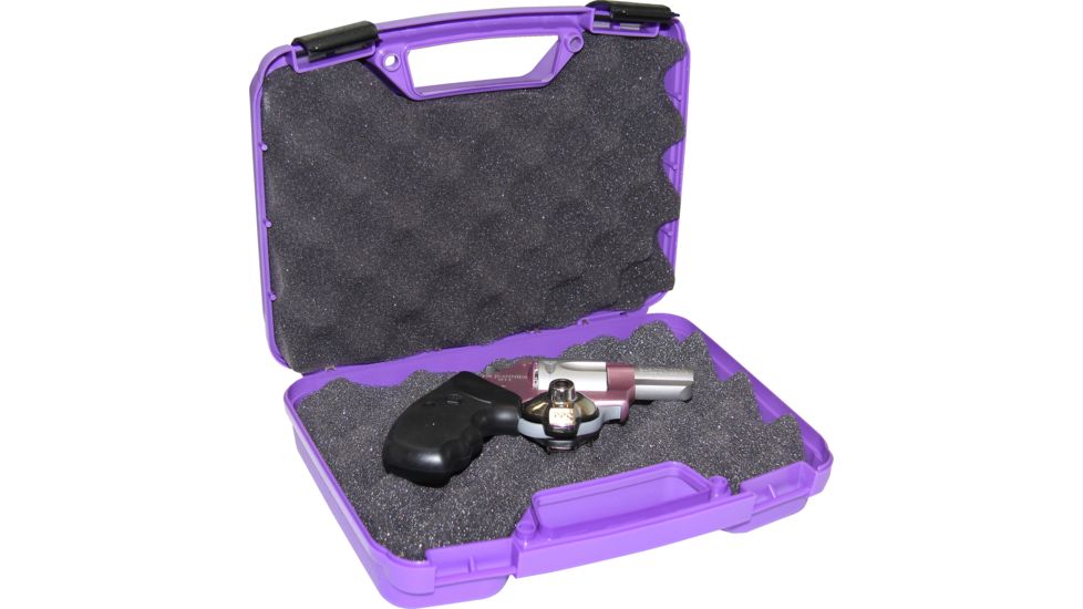 MTM Single Pistol Handgun Case Single up to 4in Revolver, Purple, small 805-25