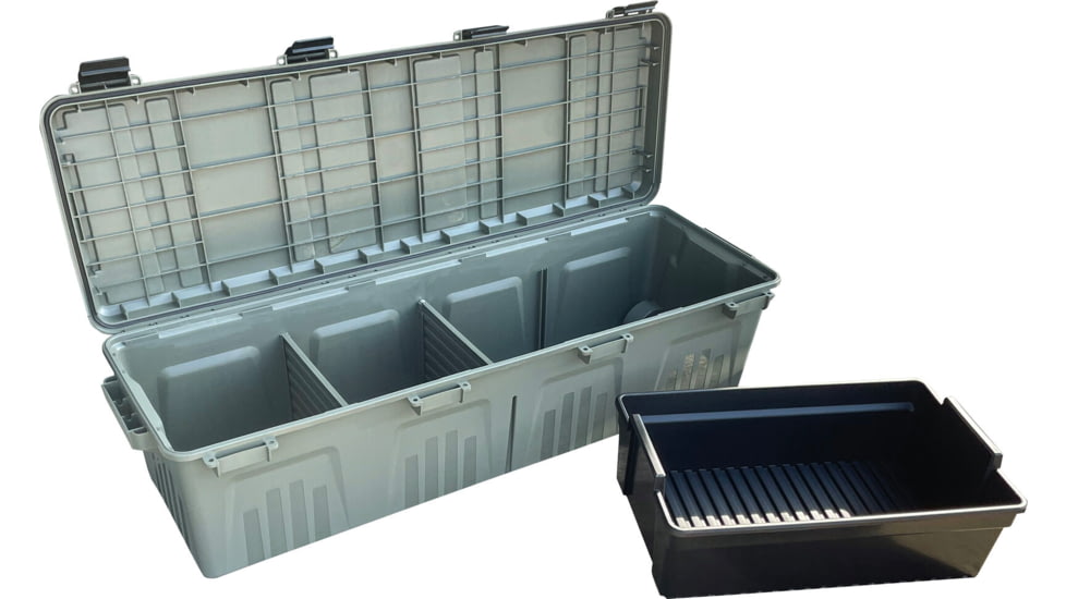 MTM Wheeled Mobile Gear Crate w/The Mule Divider and Tray, Army Green, MGC
