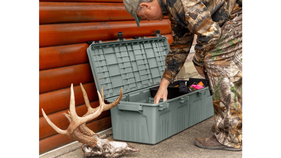 MTM Wheeled Mobile Gear Crate w/The Mule Divider and Tray, Army Green, MGC