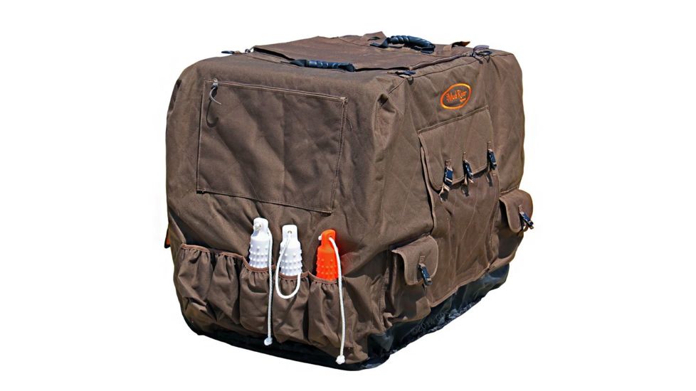 Mud River Dixie Insulated Kennel Cover M, Brown MRM1414