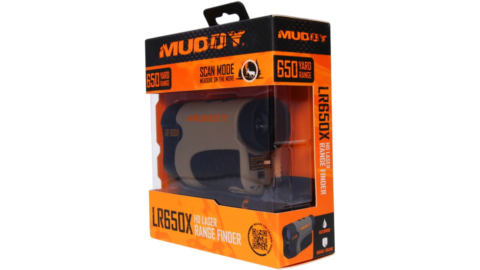 Muddy 650 Yard Laser Range Finder, Black/Grey, MUD-LR650X