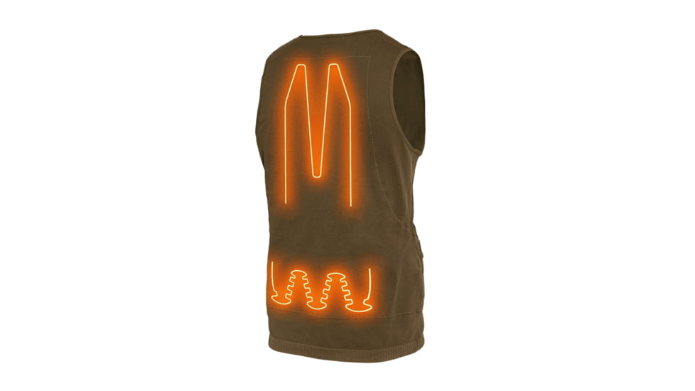 Muddy Nucleus Heated Vest - Mens, Brown Clay, LARGE, MUD-HT-VEST-CL-L