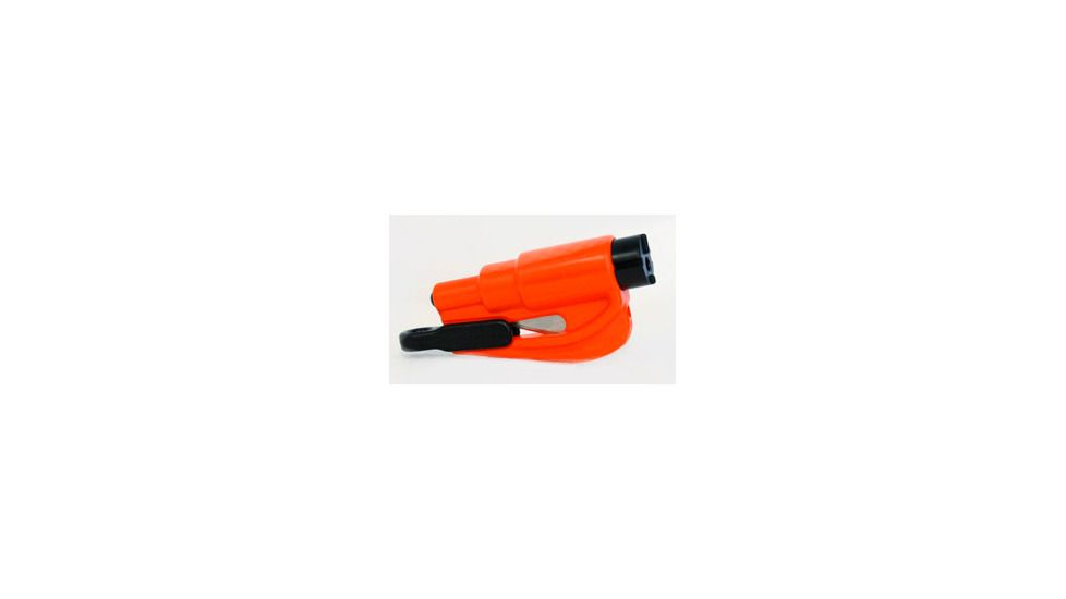N-OV-8 Safety Res-Q-Me Window Breaker/Seat Belt Cutter Keychain, Orange - NOV8-RQMORG