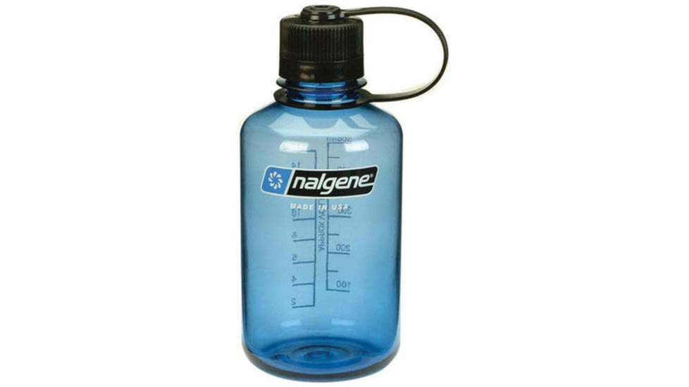 Nalgene Narrow Mouth Bottle, 16oz, Slate, 16oz, 2021-1232