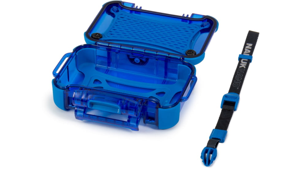 Nanuk 320 Nano Small Protective Case,6.3x4.7x2.2in,Blue, 320S-000BL-0A0