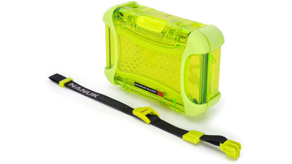 Nanuk 320 Nano Small Protective Case,6.3x4.7x2.2in, Lime, 320S-000LI-0A0