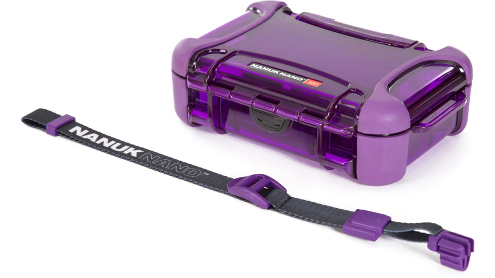 Nanuk 320 Nano Small Protective Case,6.3x4.7x2.2in, Purple, 320S-000PR-0A0