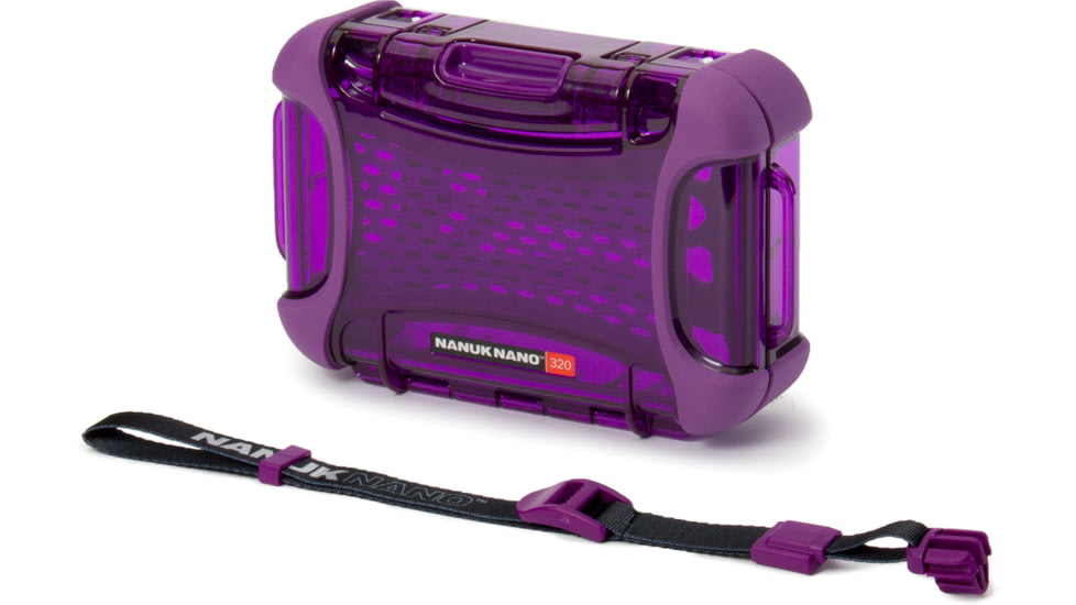 Nanuk 320 Nano Small Protective Case,6.3x4.7x2.2in, Purple, 320S-000PR-0A0