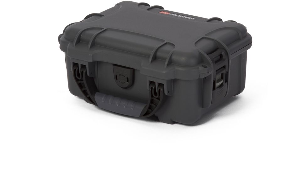 Nanuk 904 Protective Hard Case w/ Cubed Foam, 10.2in, Waterproof, Graphite, 904S-010GP-0A0