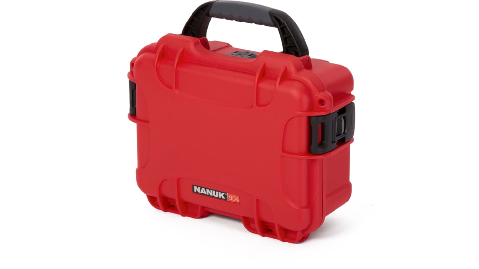 Nanuk 904 Protective Hard Case, 10.2in, Waterproof, Red, 904S-000RD-0A0