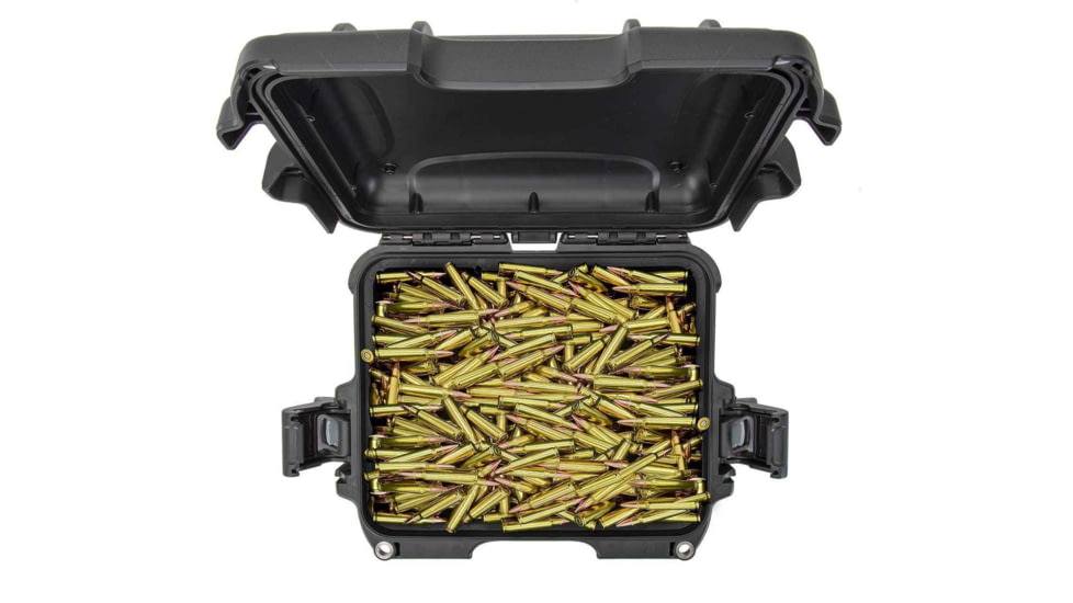Nanuk 905 Ammo Case, Black/White, Small, 905S-000BK-PA0-AMM01