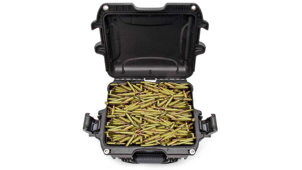 Nanuk 908 Ammo Case, 12.5in, Black/White, Small, 908S-000BK-PA0-AMM01