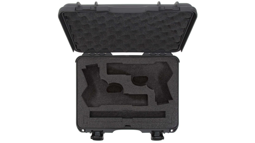 Nanuk 910 2Up Classic Hard Gun Case, 14.3in, Graphite, Medium, 910S-080GP-0K0-18008
