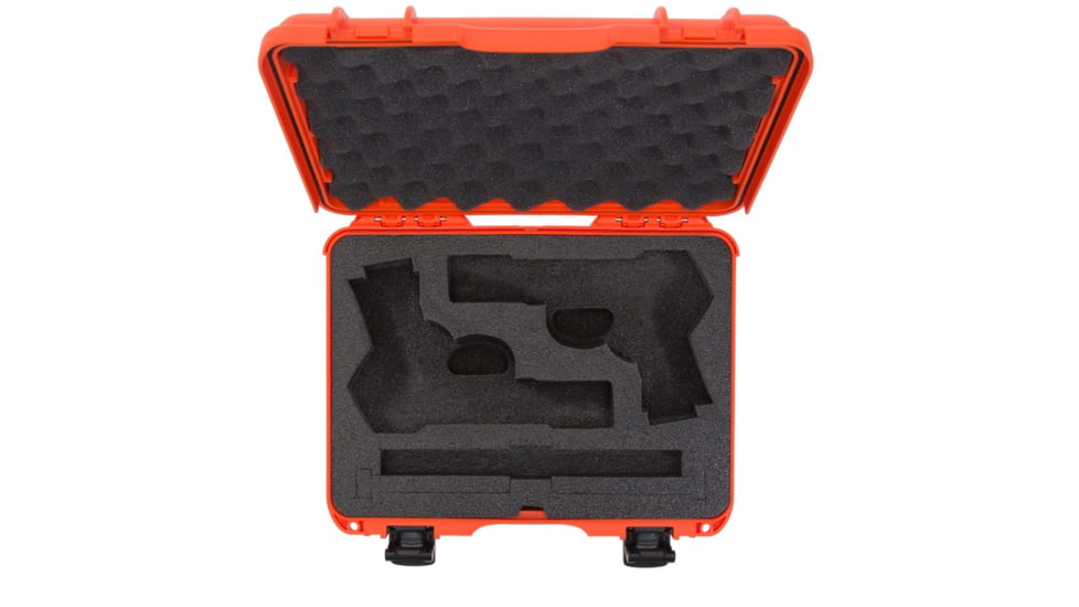 Nanuk 910 2Up Classic Hard Gun Case, 14.3in, Orange, Medium, 910S-080OR-0K0-18008