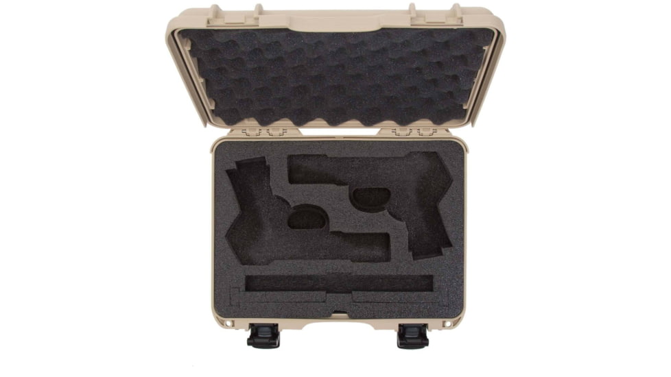 Nanuk 910 2Up Classic Hard Gun Case, 14.3in, Tan, Medium, 910S-080TN-0K0-18008