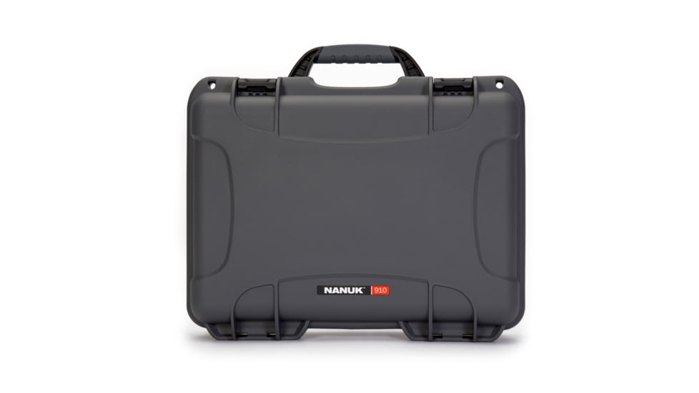 Nanuk 910 Protective Hard Case, 14.3in, Waterproof, w/ Foam, Graphite, 910S-010GP-0A0