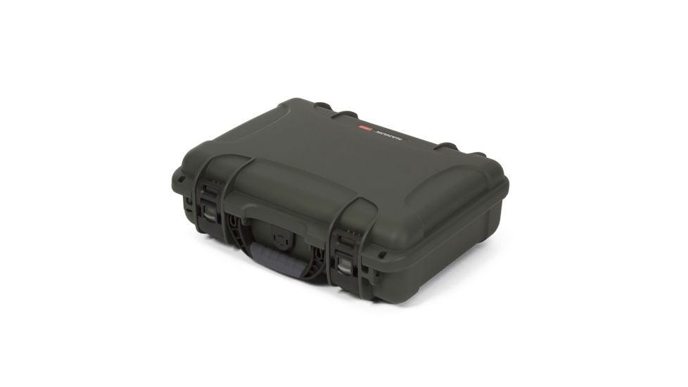 Nanuk 910 Protective Hard Case, 14.3in, Waterproof, Olive, 910S-000OL-0A0