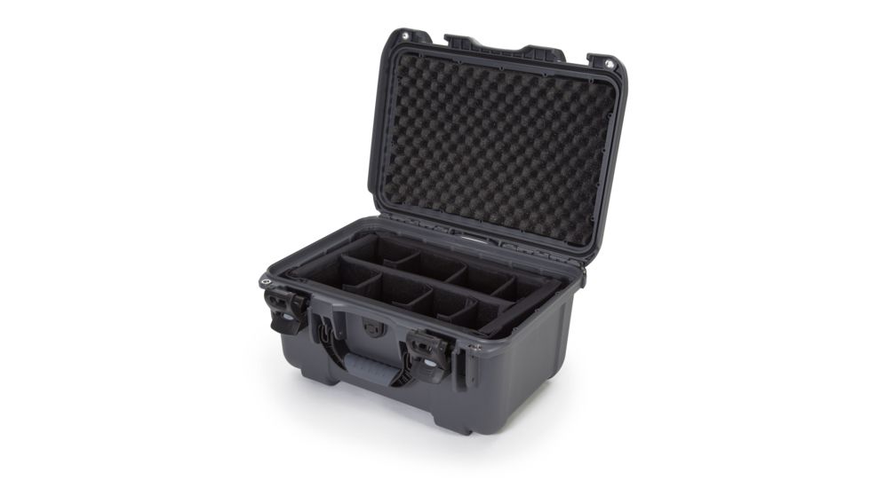 Nanuk 918 Hard Case w/ Padded Divider, Graphite, 918S-020GP-0A0