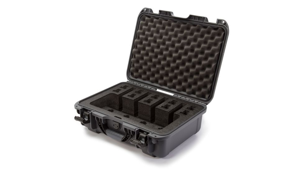 Nanuk 925 4UP Hard Pistol Case w/ Foam Insert for 4UP Pistols, 18.7in, Graphite, 925S-080GP-0A0-16723