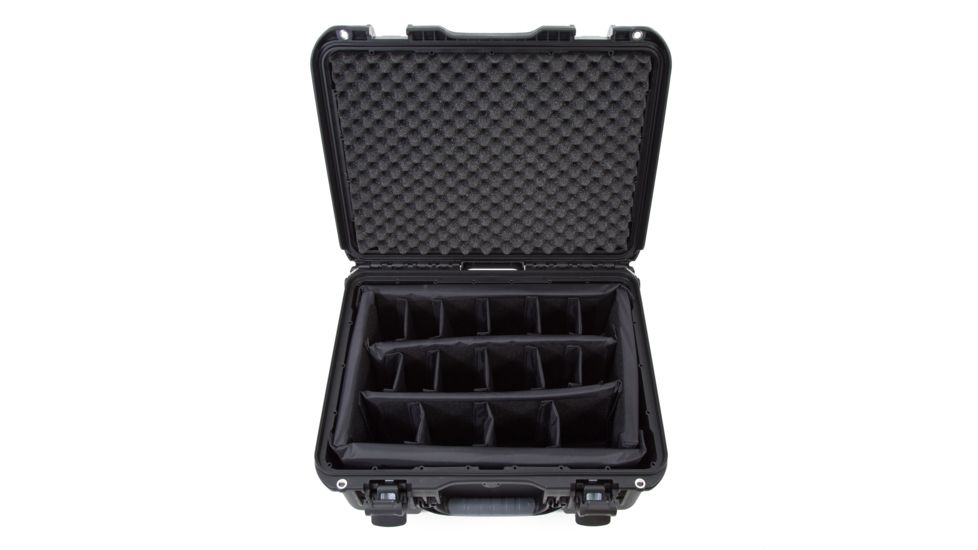 Nanuk 933 Hard Case w/ Padded Divider, 19.9in, Black, 933S-020BK-0A0