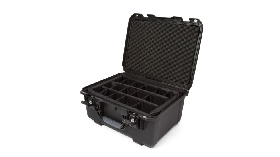 Nanuk 933 Hard Case w/ Padded Divider, 19.9in, Black, 933S-020BK-0A0