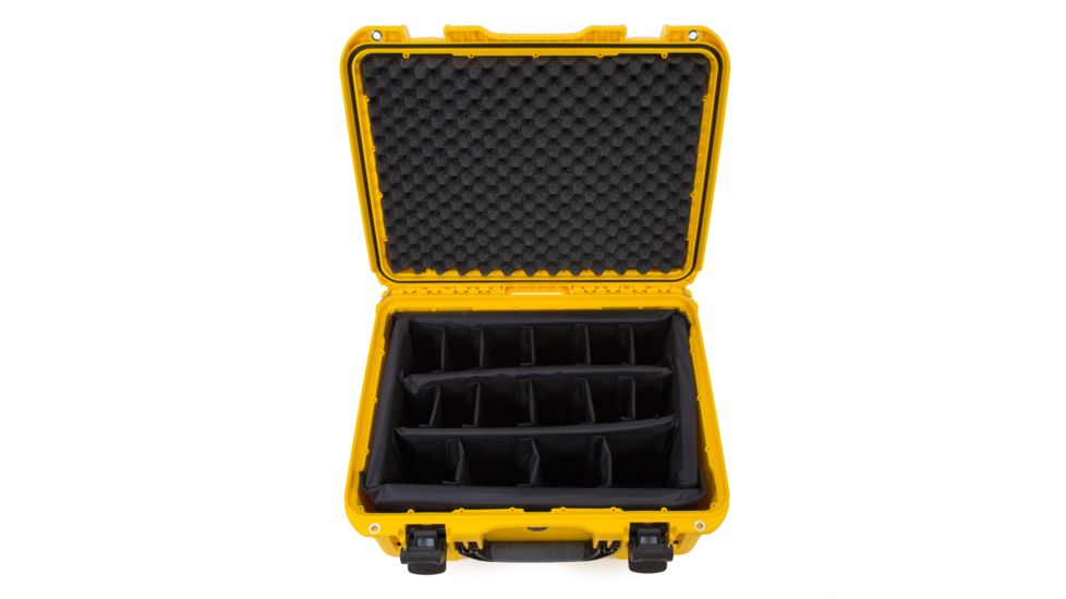 Nanuk 933 Hard Case w/ Padded Divider, 19.9in, Yellow, 933S-020YL-0A0