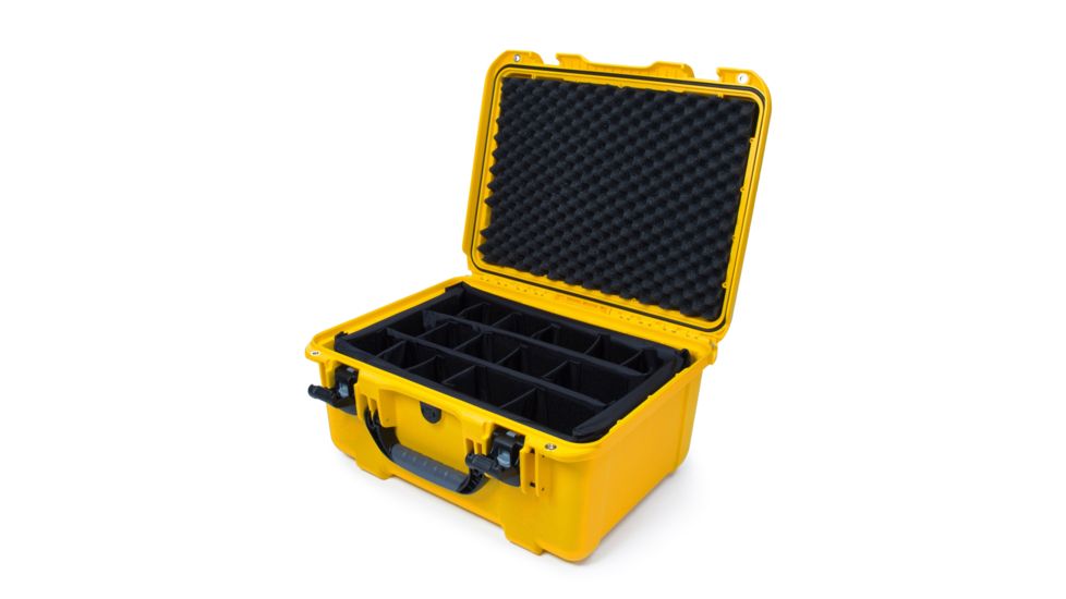 Nanuk 933 Hard Case w/ Padded Divider, 19.9in, Yellow, 933S-020YL-0A0