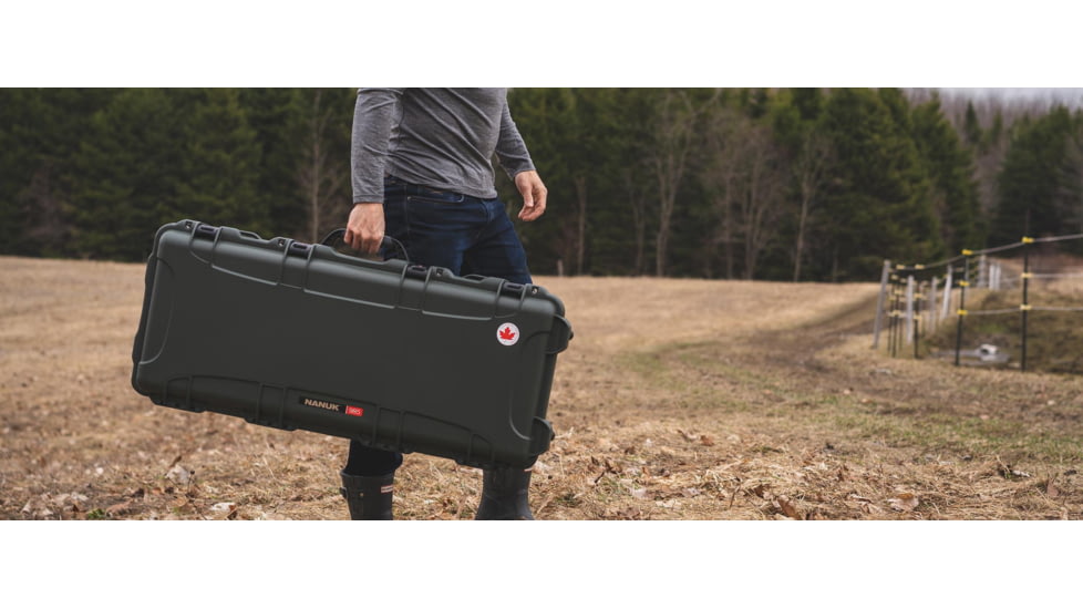 Nanuk 985 Hard Gun Case w/o Foam, 39.7in, Black, 985S-001BK-0A0