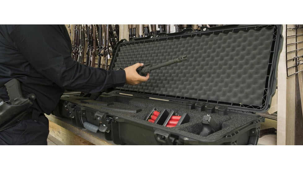 Nanuk 990 Hard Case w/ Foam Insert for AR, 47.1in, Olive, 990S-081OL-0A0-14098