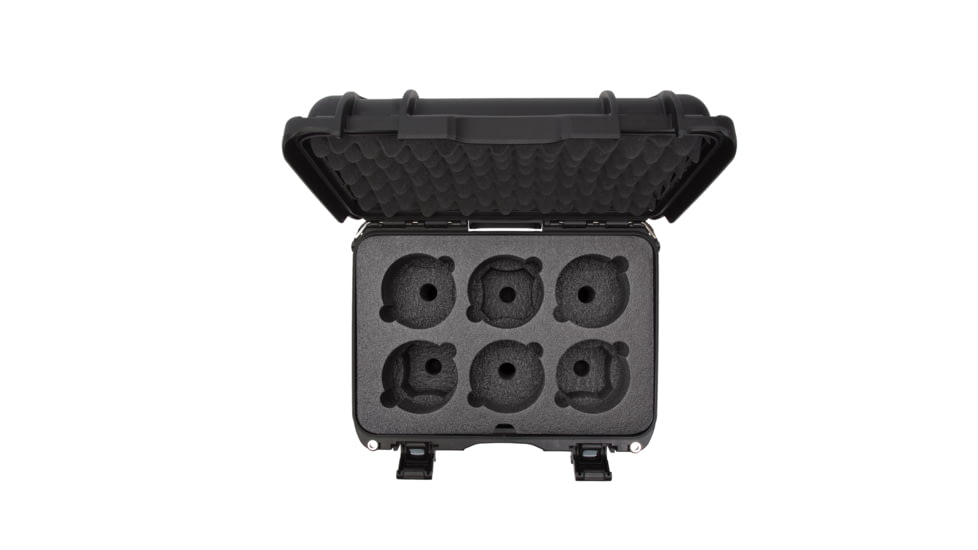 Nanuk Case 918 w/foam insert for 6 Lens, Black, Medium, 918S-080BK-0A0-19337