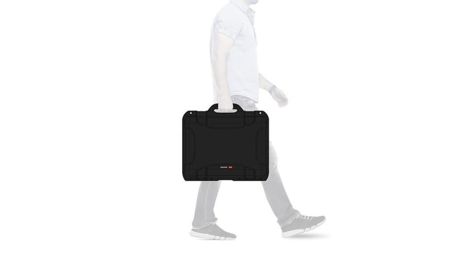 Nanuk Case 933 w/Lid Org, Black, Large, 933S-070BK-0A0-21021