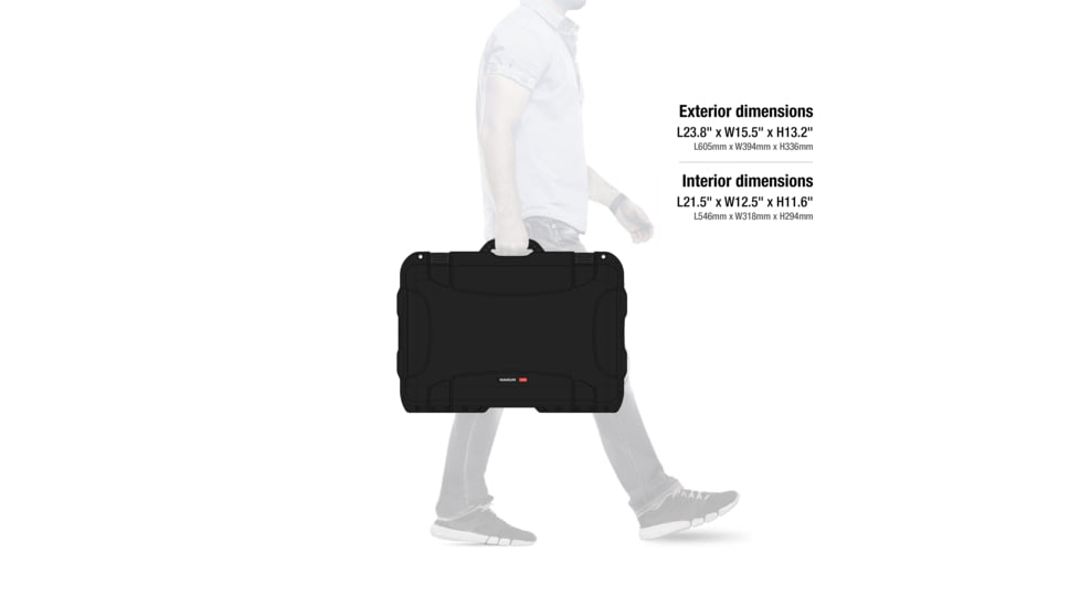 Nanuk Case 938, Black, Large, 938S-000BK-0A0