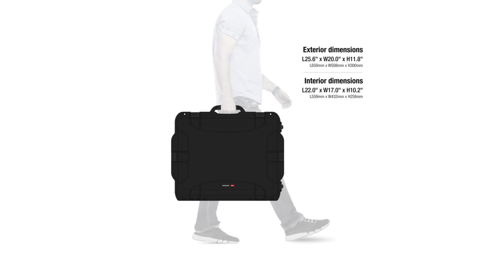 Nanuk Case 955, Black, Large, 955S-000BK-0A0