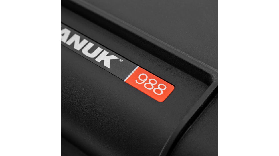 Nanuk Case 988 w/Padded Divider, Black, Large, 988S-020BK-0A0