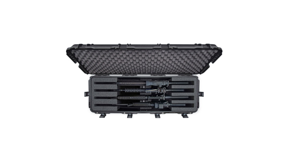 Nanuk Case 988 Standard w/Foam For 4Up Rifle Case, Black, Large, 988S-080BK-0A0-C0768