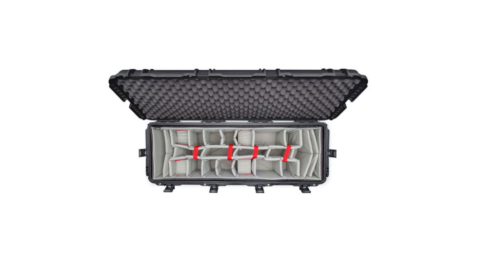 Nanuk Case 988 w/Padded Divider, Black, Large, 988S-020BK-0A0