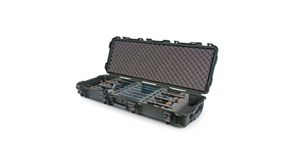 Nanuk Case 990 w/Foam For Ice Fishing Rod, Olive, Large, 990S-081OL-0A0-C0666