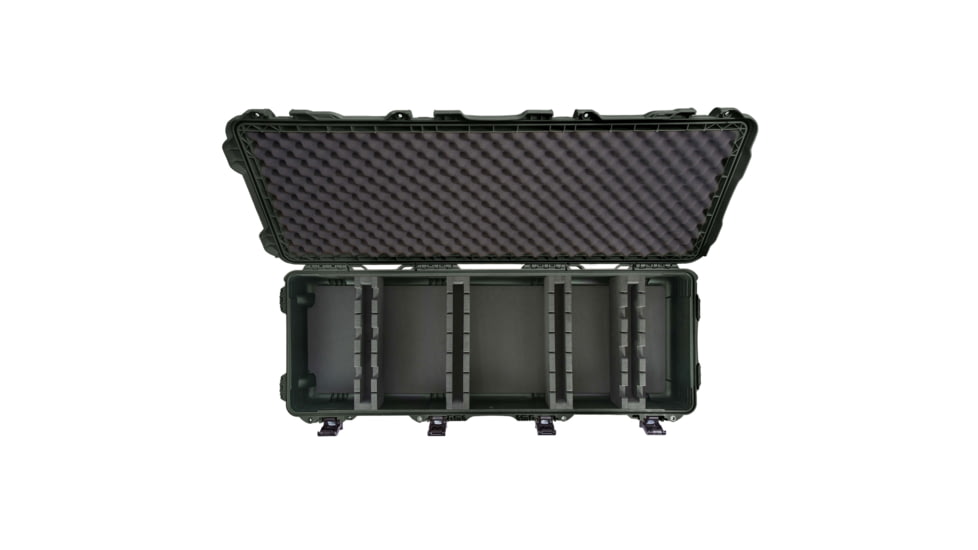 Nanuk Case 990 w/Foam For Ice Fishing Rod, Olive, Large, 990S-081OL-0A0-C0666