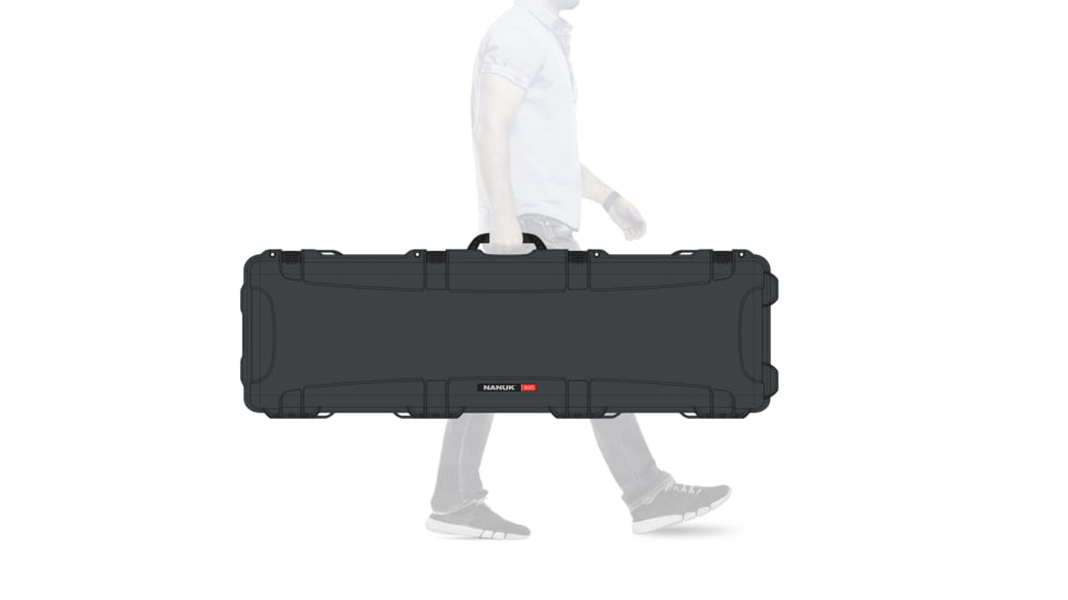 Nanuk 995 Rifle Protective Hard Case, w/ 3-Part Foam Insert, Graphite, 995S-011GP-0A0
