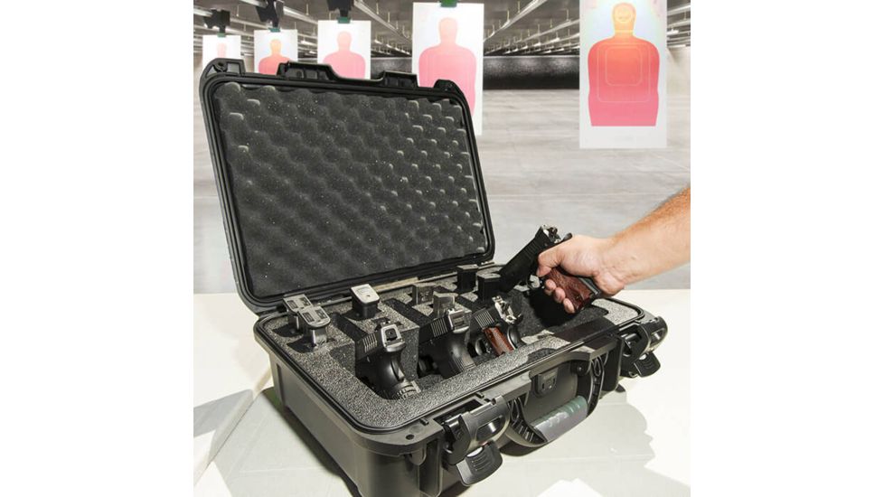Nanuk Customized Foam Insert for 925 Nanuk Hard Case for 4UP Pistols, Black, 1-925-16723