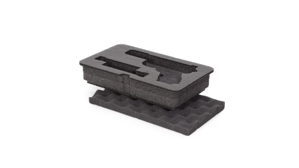 Nanuk Customized foam insert for Case 909 - Glock, Black, Small, 1-909-17333