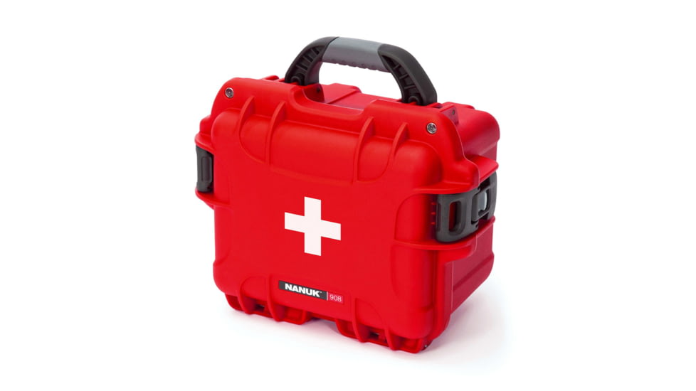 Nanuk 908 Empty First Aid Logo Case