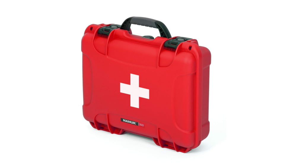 Nanuk 910 Empty First Aid Logo Case