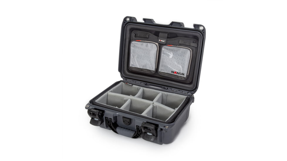 Nanuk 915 Pro Photo Camera Case Kit w/Lid Organizer / Padded Divider