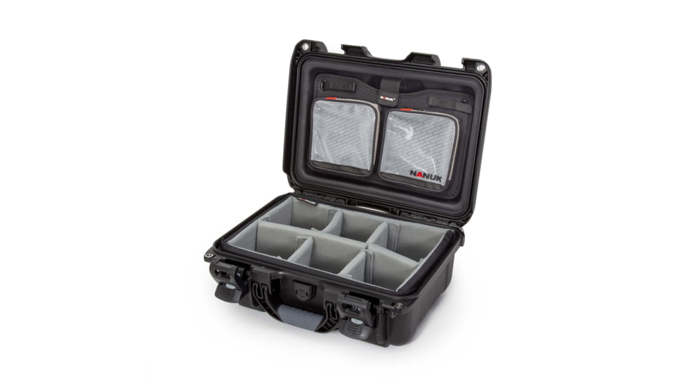 Nanuk 915 Pro Photo Camera Case Kit w/Lid Organizer / Padded Divider