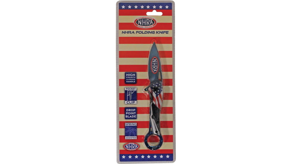 National Hot Rod Association Flag Linerlock A/O Blue, NHRA54BL